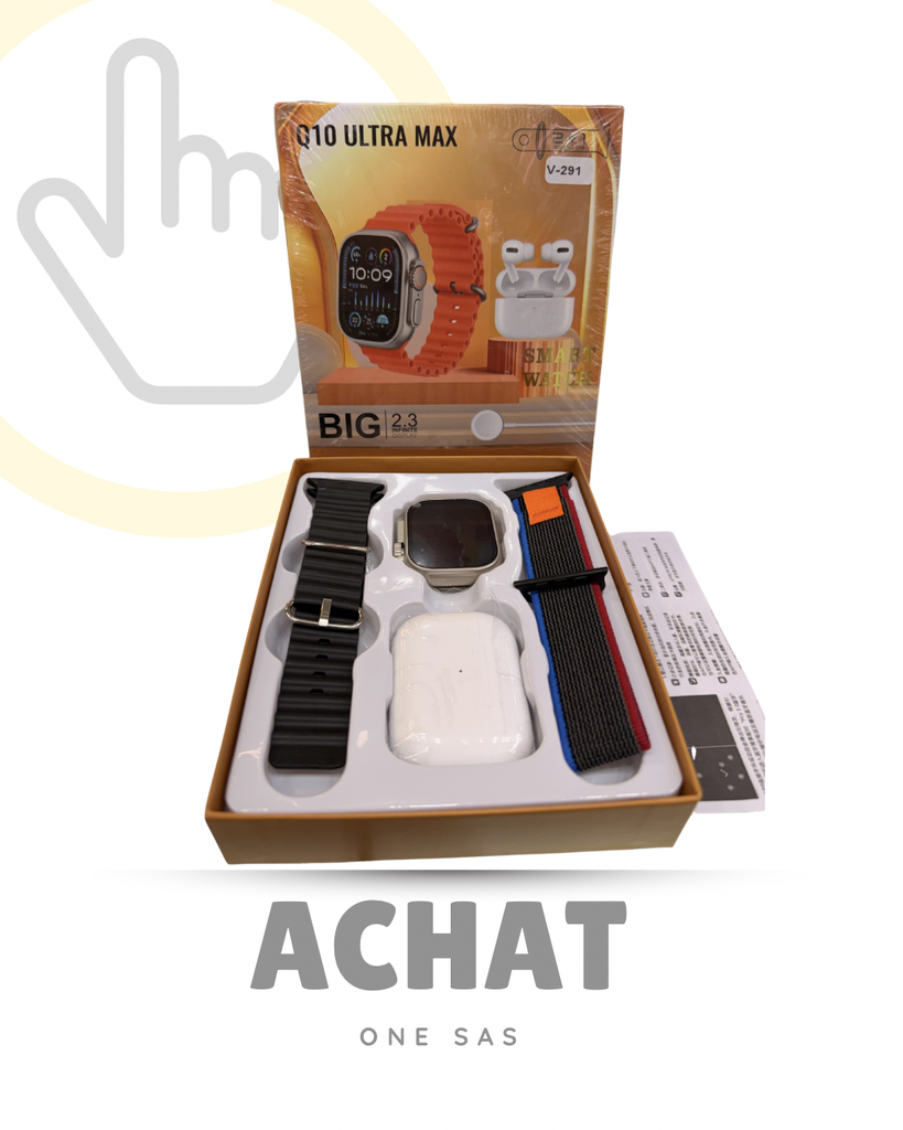 COMBO RELOJ Q10 ULTRA MAX 